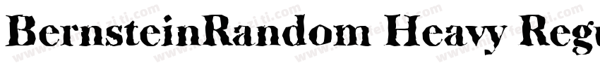 BernsteinRandom Heavy Regular字体转换